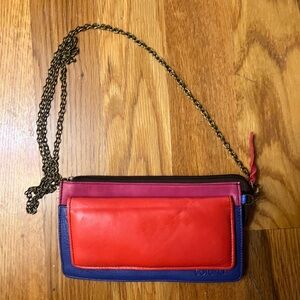 Chic Multicolor Chain Strap Soruka Clutch